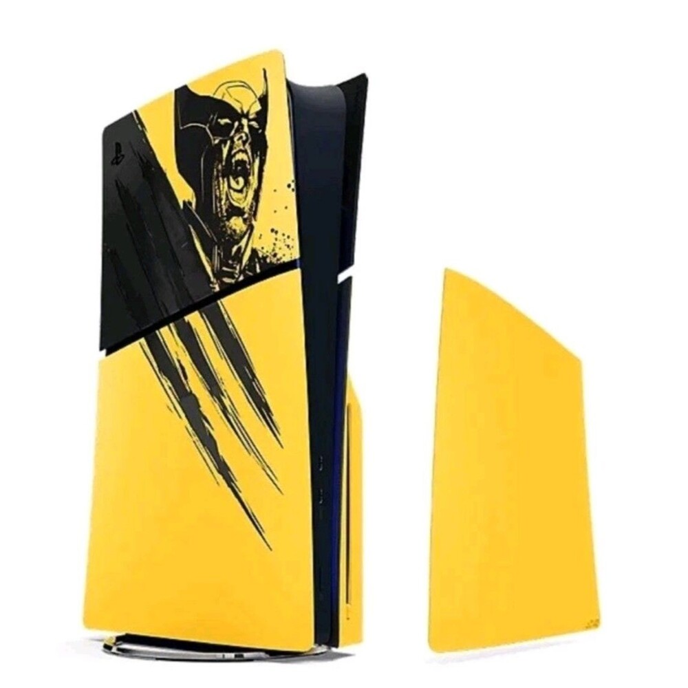 NEW Marvel’s Wolverine Battle Yellow Limitd Edition PS5 Slim Console Cover